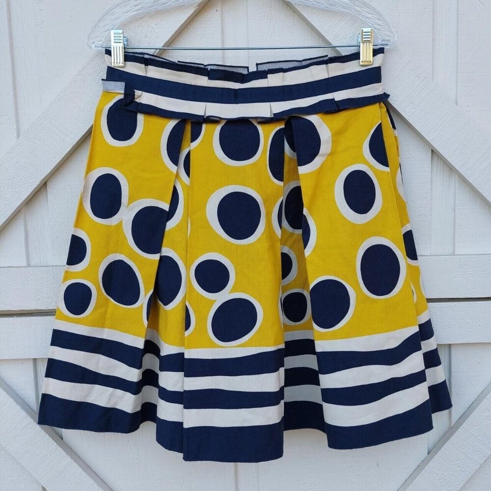 Yellow Ann Taylor Pleated Trench Coat Anna Sui Anthropologie Polka